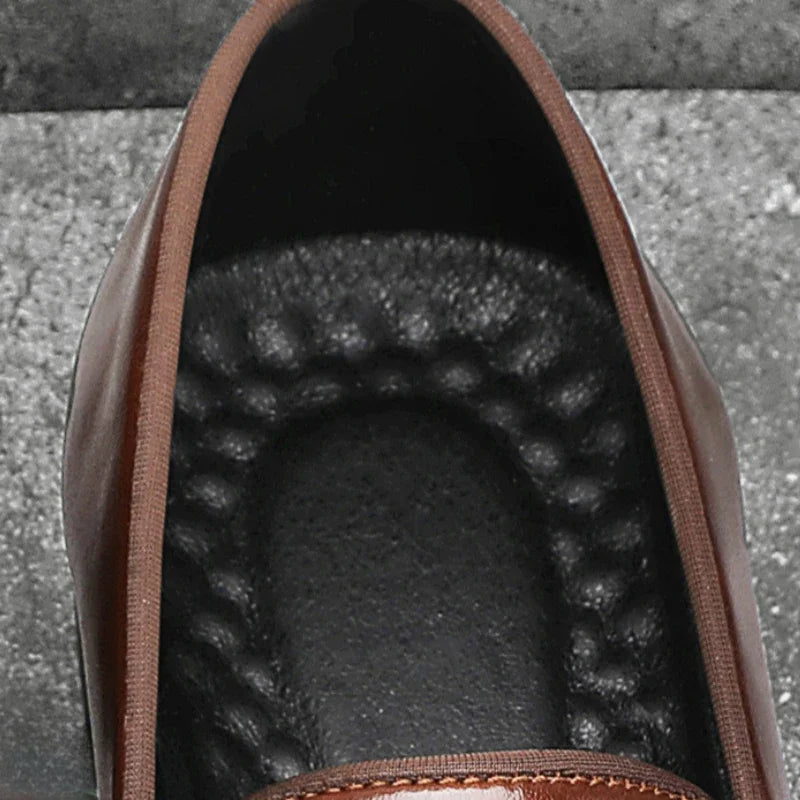 Red Sole Dress Shoes for Men Business Office Men Loafers Male Flats Driving Shoes Casual  Slip-On Wedding Leather Shoes