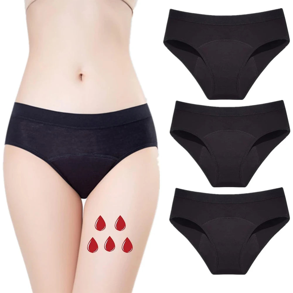 Period Underwear Heavy Flow Women 30ML Absorbent Leak Proof Panty Postpartum Pants Menstrual Panties Briefs