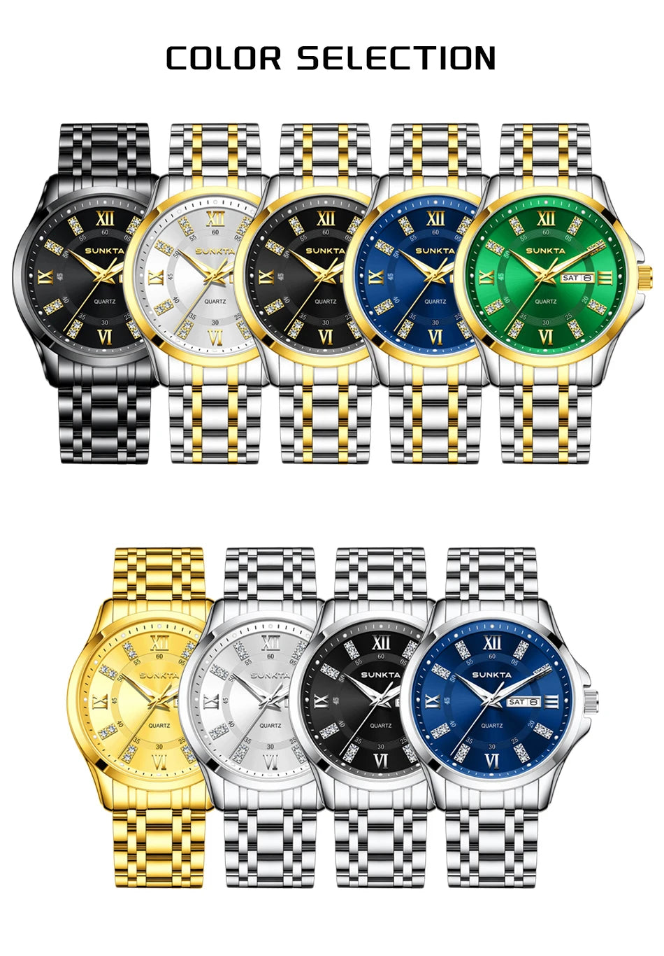 LIGE Men's Watches Top Brand Casual Original Wristwatch Waterproof Stainless Steel Scratch-Resistant Mirror Watch for Man Reloj