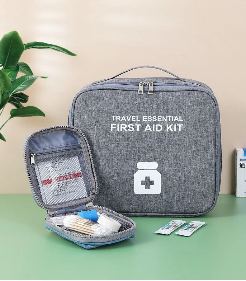 Medicine Bag Home Family First Aid Kit Large Capacity Medicine Organizer Storage Bag Travel Survival Emergency Empty Portable
