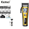 Kemei Professional Barber Hair Clippers Rechargeable Cordless Powerful Trimmer Men Electric Hair Cutting Machine Grooming Kit