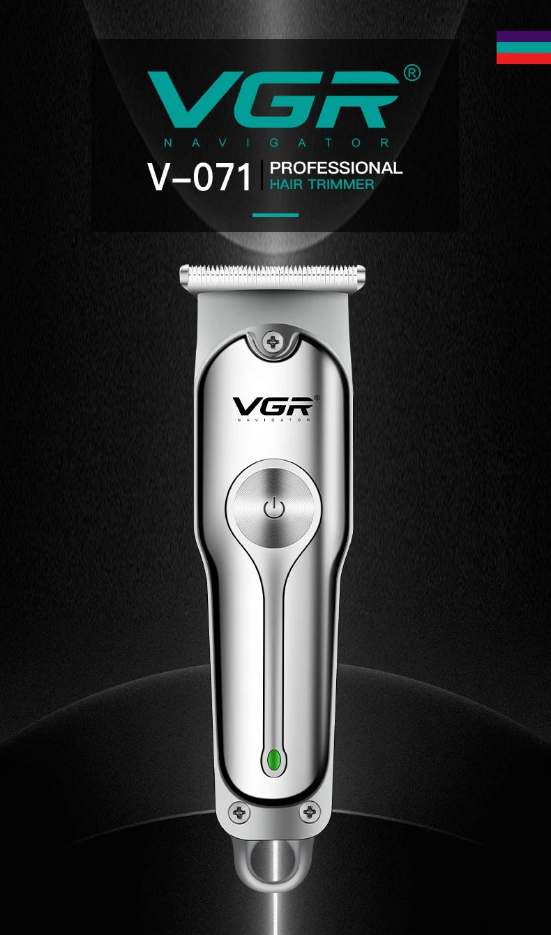 VGR  071 T-blade cutting machine barber rechargeable professional hair clipper trimmer for men cordless