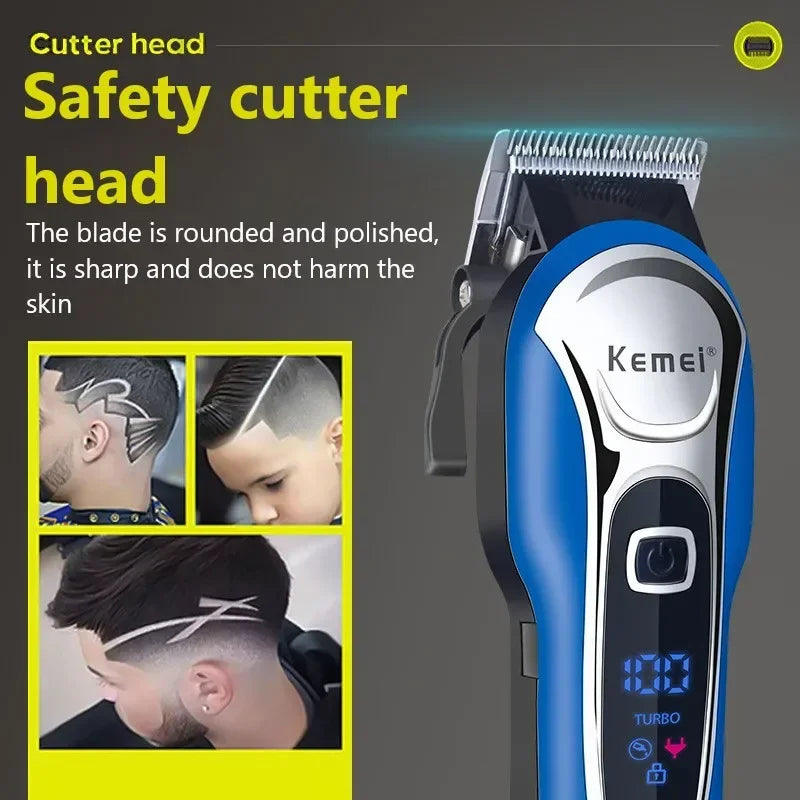 Kemei Hair Clipper KM-1995 Professional Hair Clipper Men's Electric Beard Knife Hair Clipper Hair Clipper Cordless Wired Trimmer