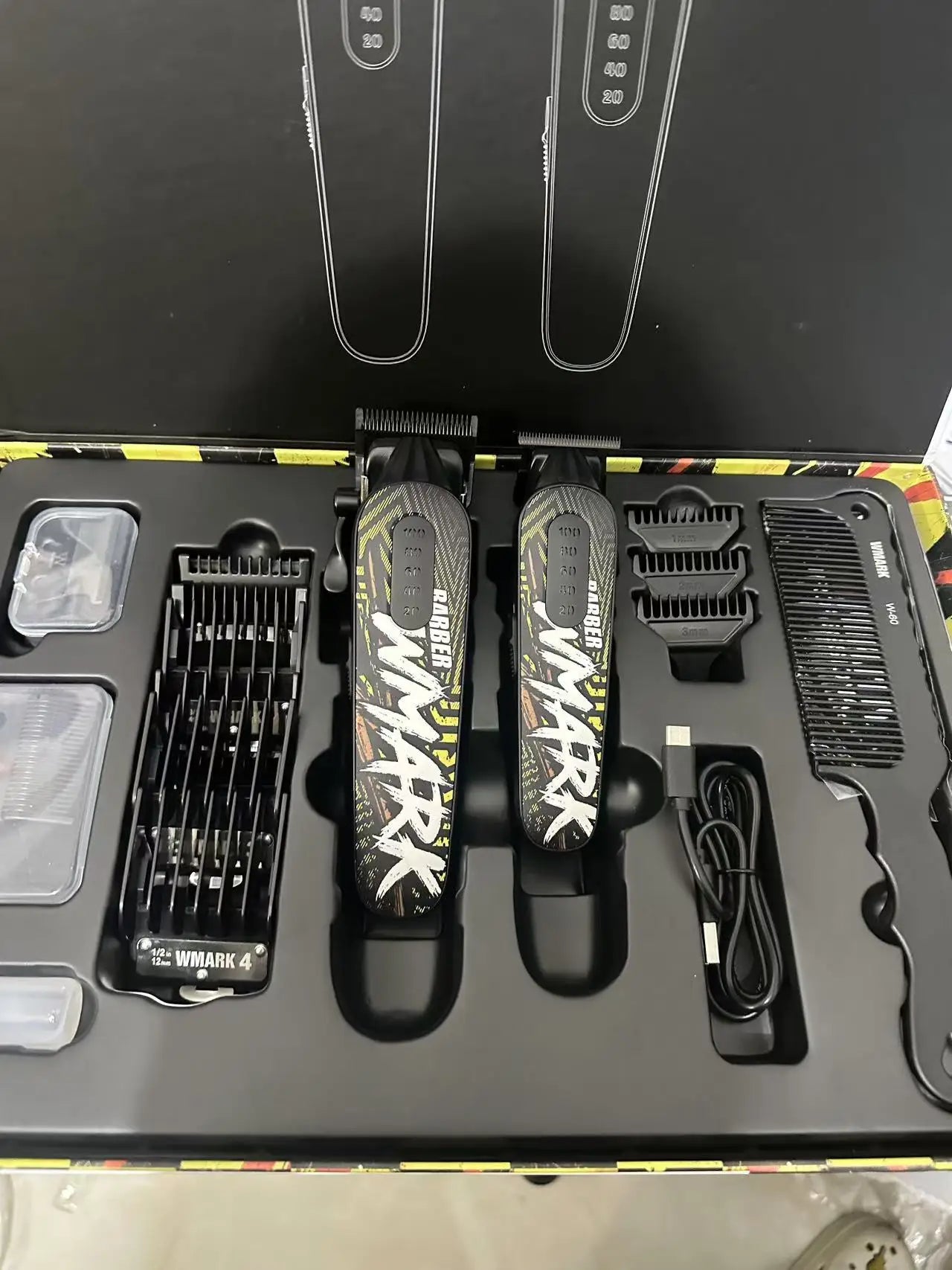 WMARK new hair clipper NG-8631KIT men's oil head engraving electric scissors 2 sets