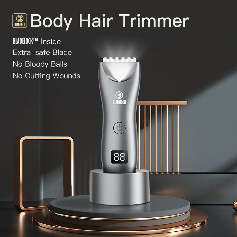 Mens Body Hair Trimmer for Men Balls Women Lady Shaver Hair Removal Bikini Trimmer Groin & Body Shaver Groomer Arm Beard Razor