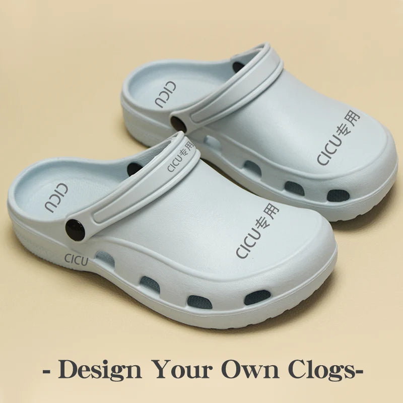 Professional Scrubs Clogs Ultra Light Nurse Work Shoes Anti Slip Pediatric Slippers Breathable Dentist Nursing Shoes 5X03-04