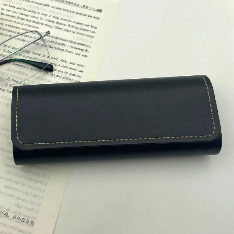 Vintage Coffee Eyeglass Case - Lightweight Portable Glasses Holder, Ideal for Travel and Everyday Use, Travel Accessory