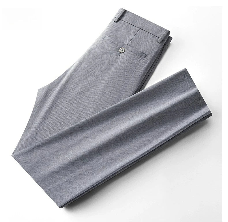 Men's Casual Pants: Breathable & Lightweight for Summer Comfort Business Casual Men's Work Trousers