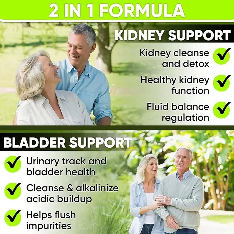 Kidney Health and Bladder Support - Boosts Energy,Supports The Immune System,Cleanses The Kidneys & Bladder - 120 Capsules ﻿