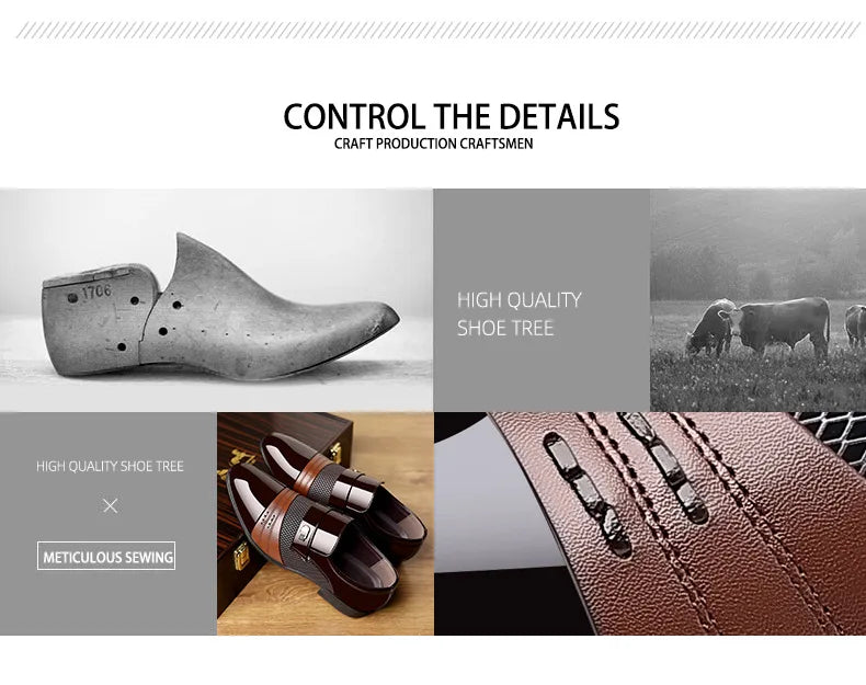 Men's Luxury Lacquer Wedding Shoes Pointed Toe Dress Shoes for Men Classic Business Men Leather Shoe Social Shoes Male Big Size