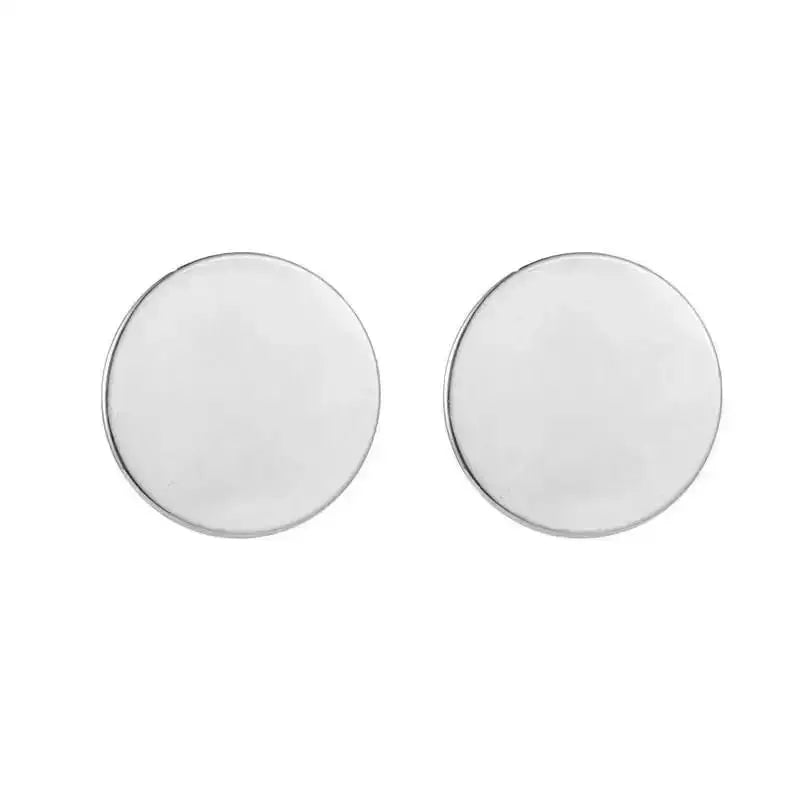 Stainless Steel Wrinkled Gold Color Earrings For Women Metal Earing Jewelry 2026 Trending Vintage Round Square Heart Earrings