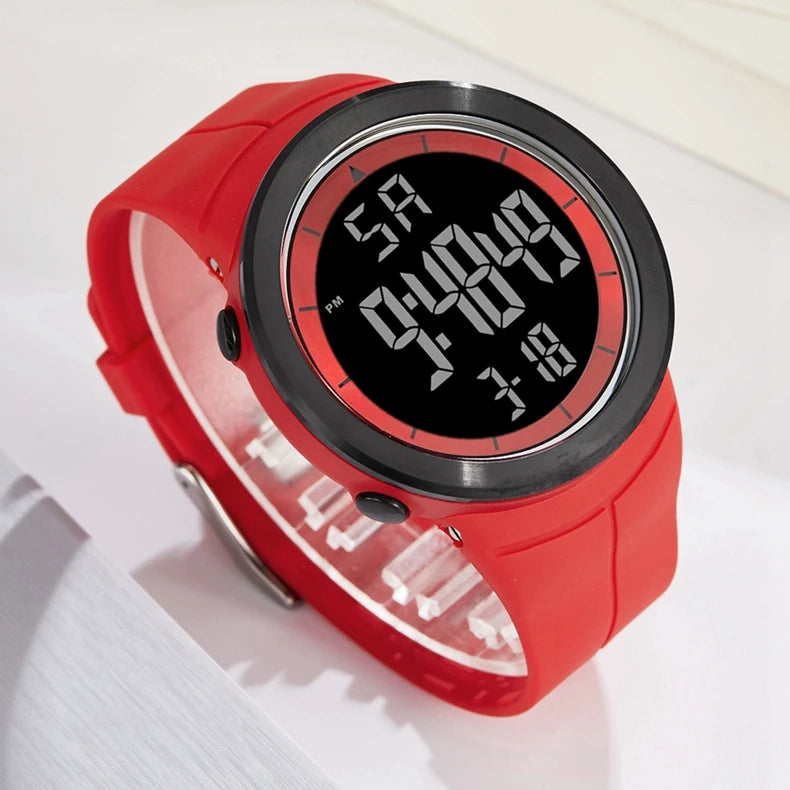 Digital Watches for Men Black Waterproof Tactical Wristwatch Big Dial Waterproof Electronic Led Military Clocks Alarm Stopwatch