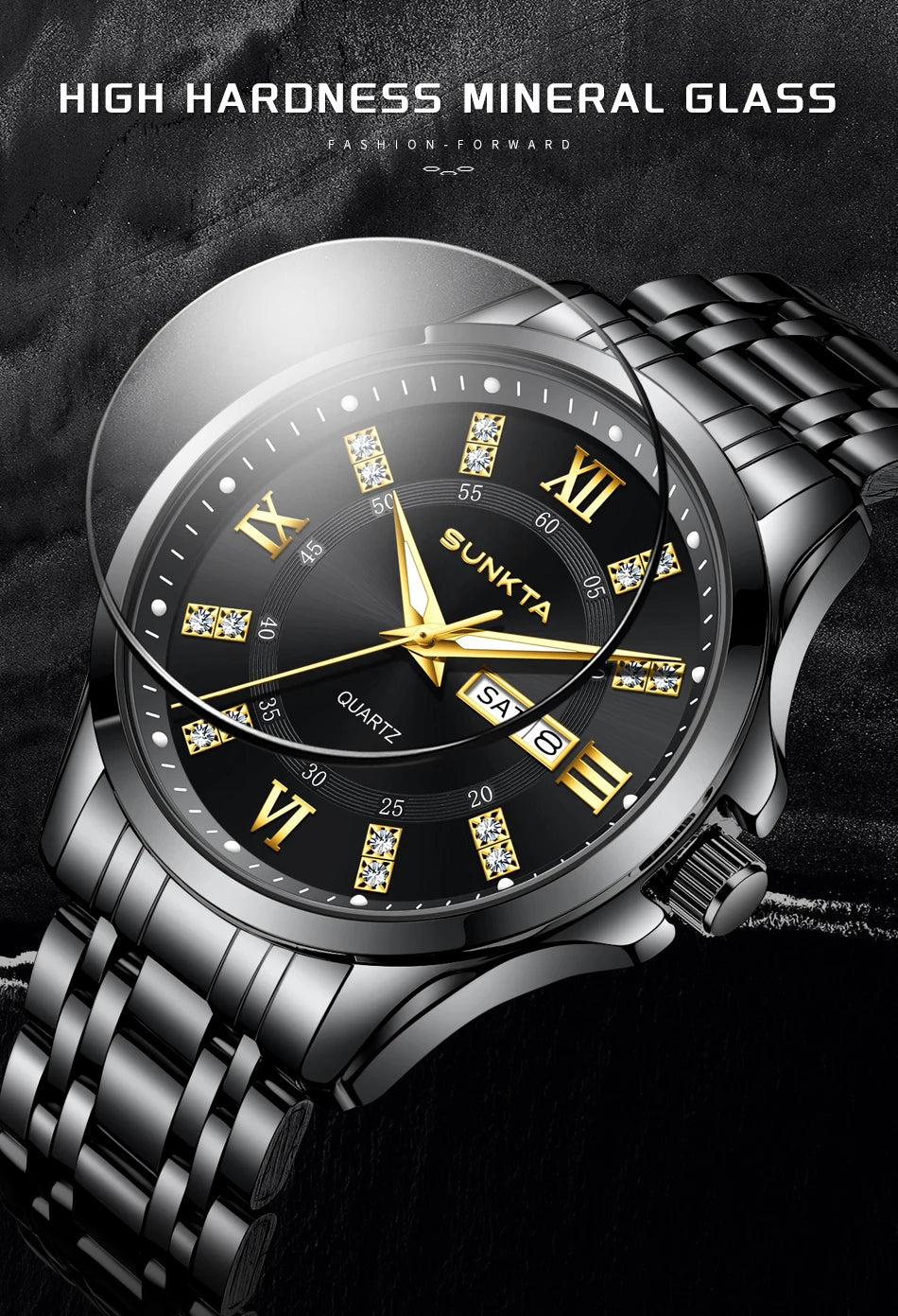 LIGE Men's Watches Top Brand Casual Original Wristwatch Waterproof Stainless Steel Scratch-Resistant Mirror Watch for Man Reloj