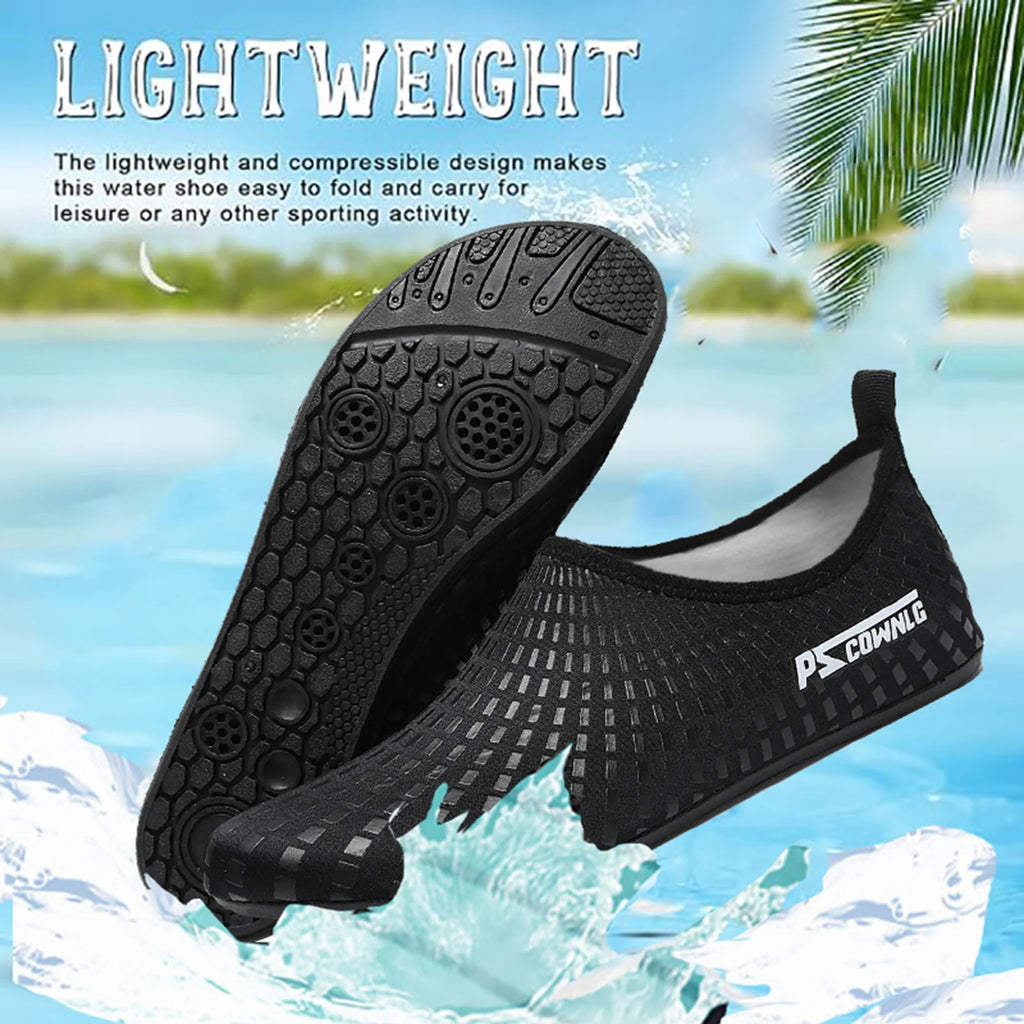 Quick Dry Water Shoes Rubber Sole Diving Shoes Unisex Beach Swimming Diving Socks Non-Slip Seaside Surfing Adult Kids Socks