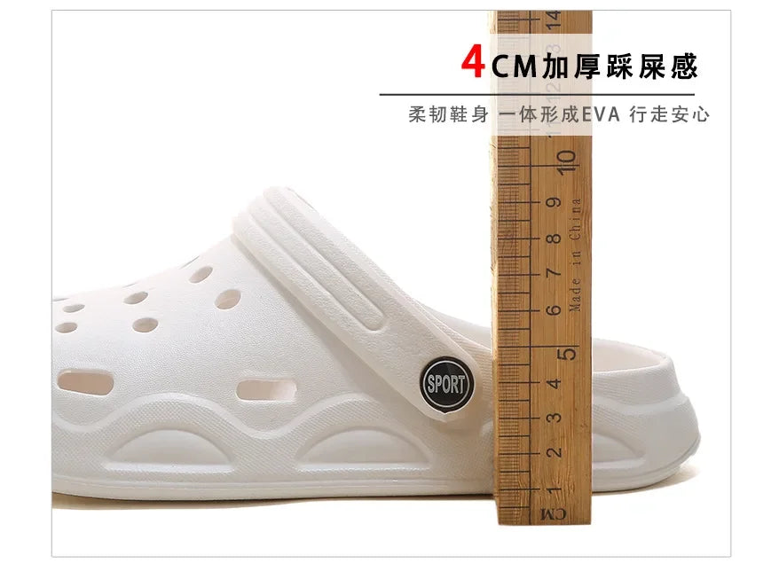 Fashion Sandals Waterproof Slippers Women men Shoes Summer Outdoor Slides Soft Sole Garden Shoes Indoor Nursing Clogs Sandals