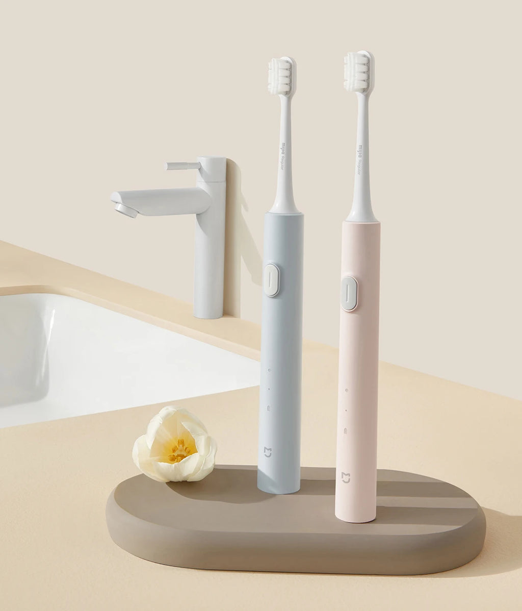 MIJIA T200/T200C Sonic Electric Toothbrush,USB‑C 25 Day Battery,IPX7 Waterproof,2 Mode,2 Brush Heads,Whitening Toothbrush