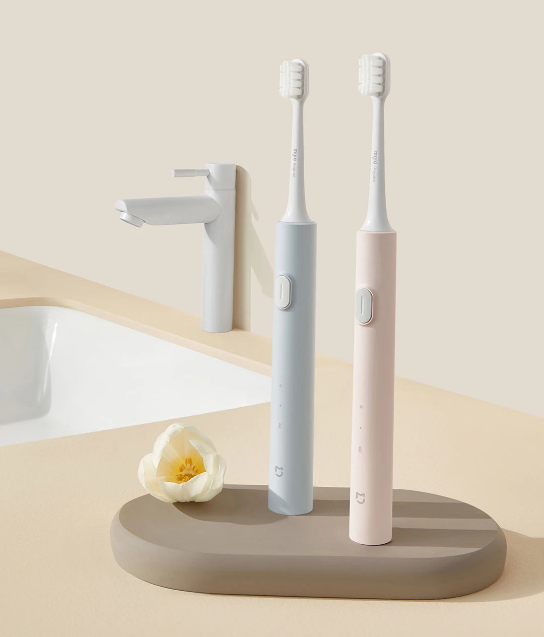 MIJIA T200/T200C Sonic Electric Toothbrush,USB‑C 25 Day Battery,IPX7 Waterproof,2 Mode,2 Brush Heads,Whitening Toothbrush