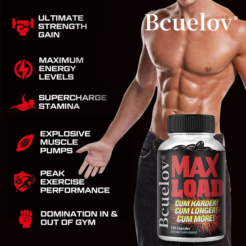Men's Energy Supplement - Daily Energy Supplement, Supports Muscle Mass, Energy and Vitality,Non-GMO