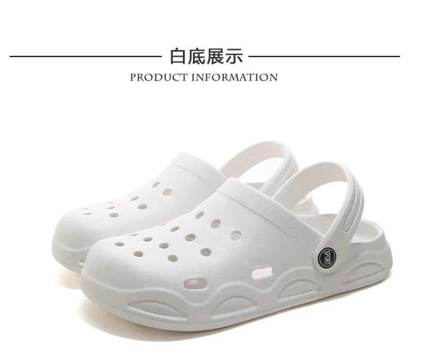 Fashion Sandals Waterproof Slippers Women men Shoes Summer Outdoor Slides Soft Sole Garden Shoes Indoor Nursing Clogs Sandals