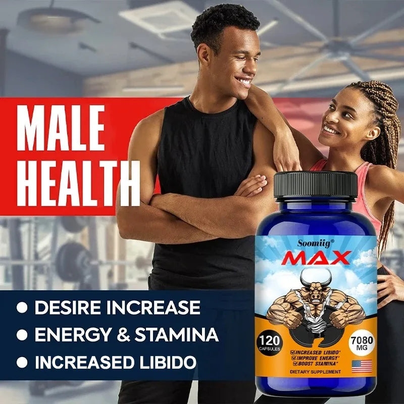 Male Supplement - Support Men Healthy Enhancing Long Lasting Powerful Supplement Capsules