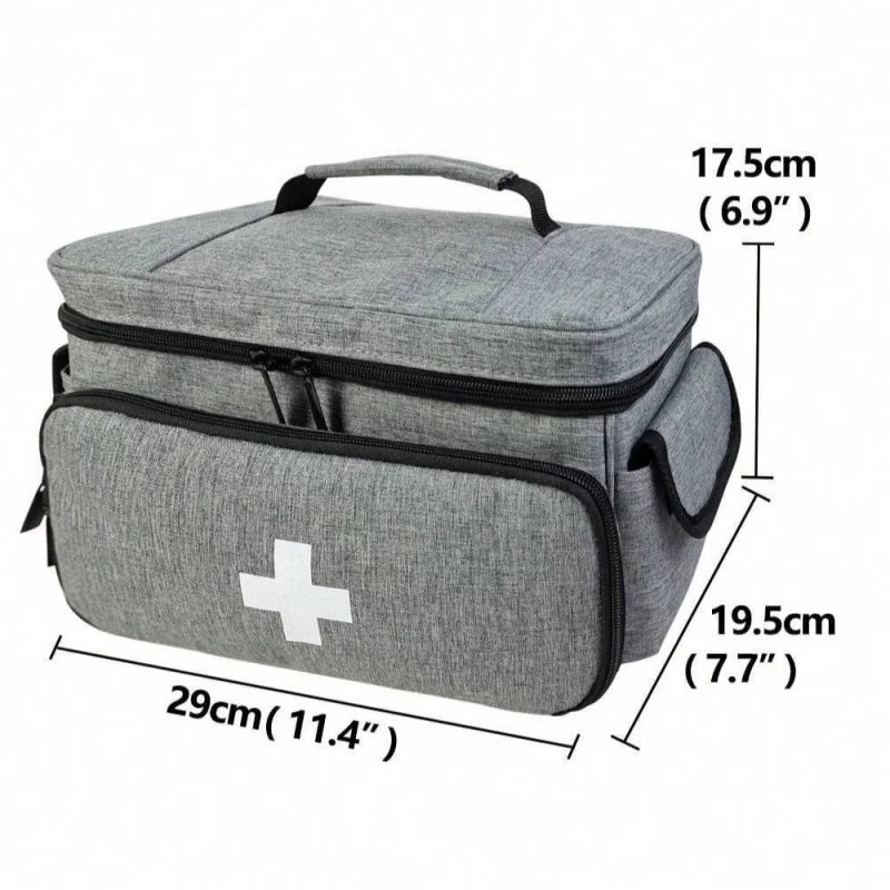 Multifunctional Medical Organizer - Portable First Aid Kit with Large Capacity for Home, Travel & Emergencies Medical Supplies