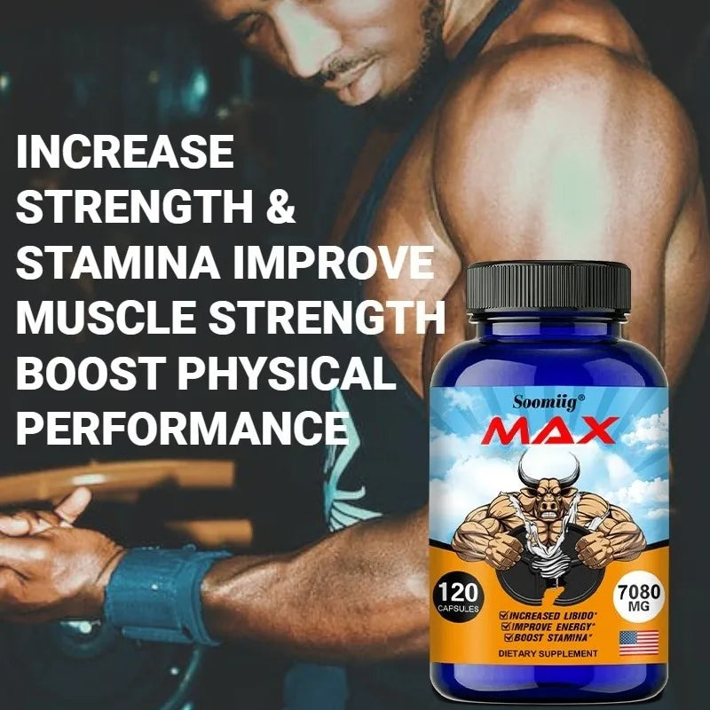 Male Supplement - Support Men Healthy Enhancing Long Lasting Powerful Supplement Capsules