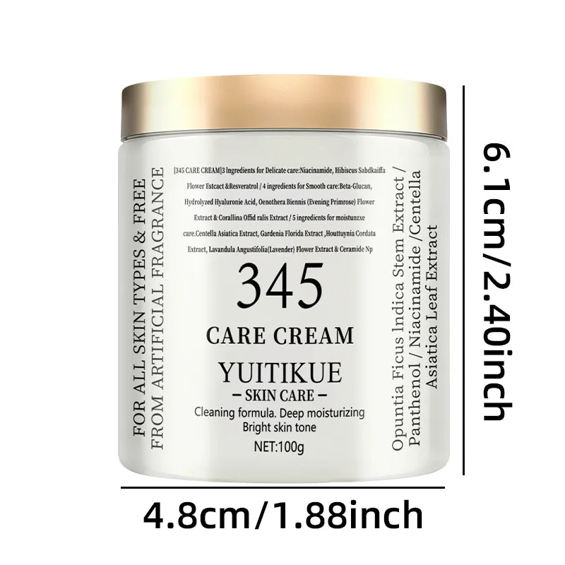 Facial Care Cream 100g - 3-in-1 firming, deep moisturizing, and skincare, with natural extracts, suitable for all skin types