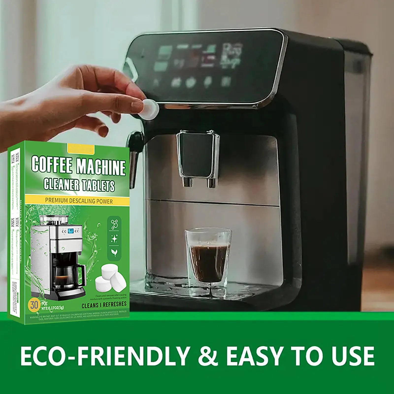 Coffee Machine Cleaning Tablet Effervescent Tablet Descaling Agent Get Ultimate Cleaning All-Purpose Cleaner Kitchen Accessories