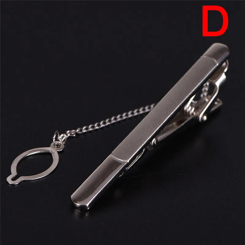 New Tie Clip Fashion Style Necktie Men Metal Simple Bar Clasp Practical Bowtie Clasp Tie Pin for Mens Gift Accessories