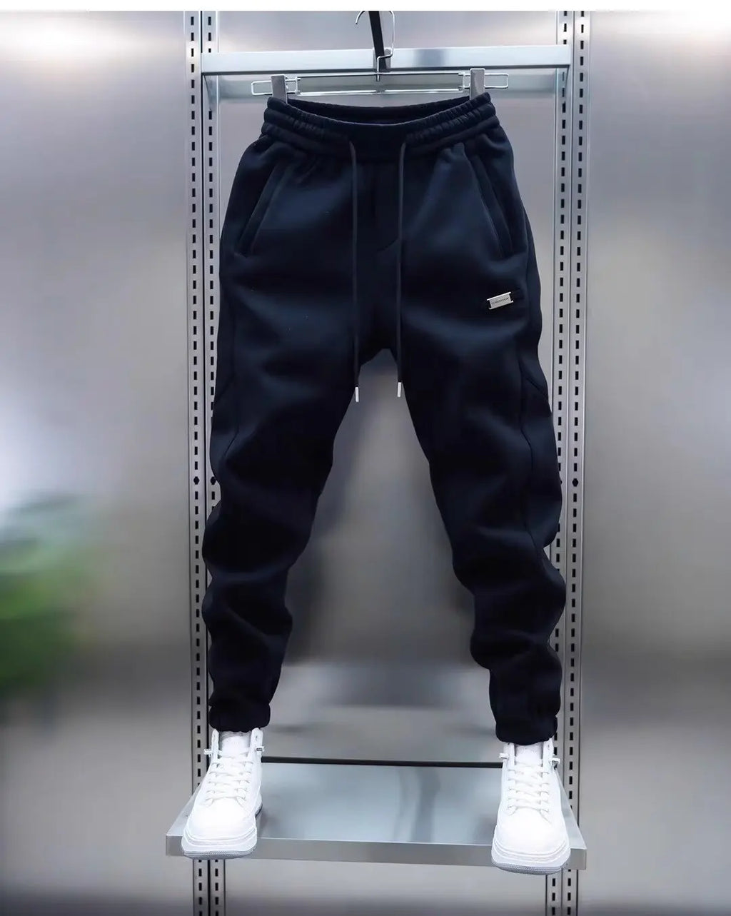Men's Pants - Solid Color Casual Pants, Sweatpants, New Style Tapered Pants, Stretchy and Versatile Short Pants.