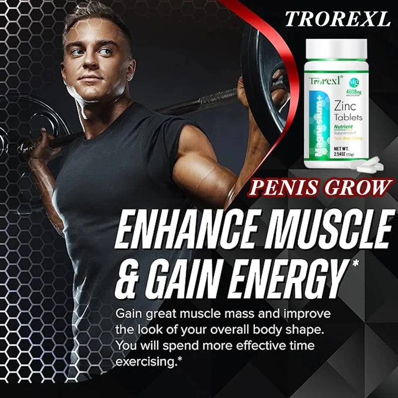 Zinc Tablets - Male Enhancing Supplement - Male healthy Pill - Enhance Energy & Endurance - Booster for Men