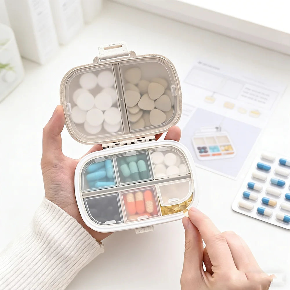 Multifunctional Portable Pill Box Weekly Medicine Organizer for Home Office Travel