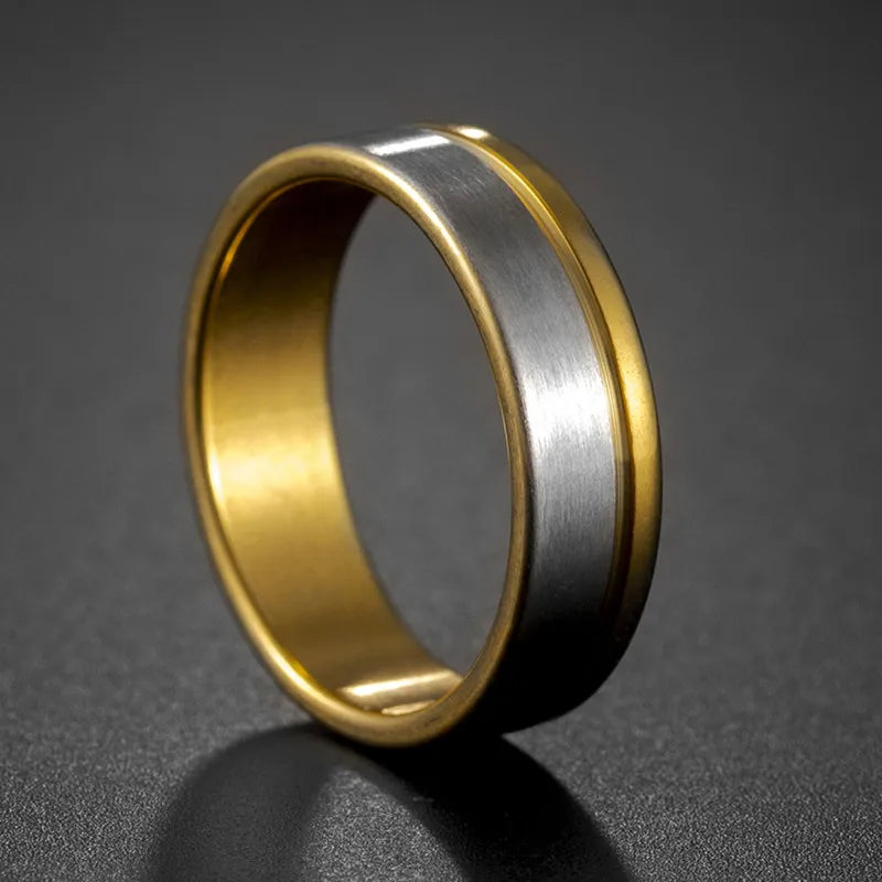 316L Stainless Steel High Quality Ring Simple Matte Fashion Men Wedding Rings Finger Engagement Gift For Women Jewelry