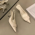 2025 Summer Women's Shoes High Heel Women Sandals Fashion Pointed Toe Singbacks Shoes Design Style Banquet Party Sandalias Shoes