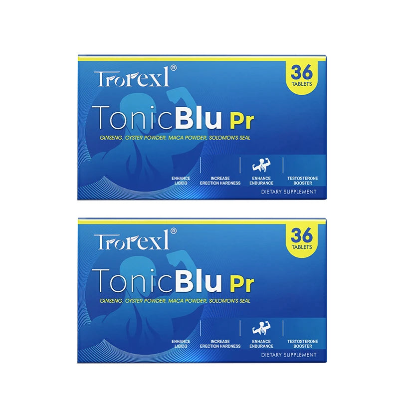 36-360pcs Blue Pills Male Supplement with Natural Oyster & Ginseng, Stamina & Endurance, Boosting Performance