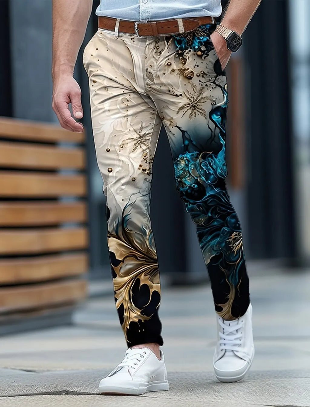 2025 men's fashionable casual pants adopt high-quality fabrics, diverse design styles and color combinations