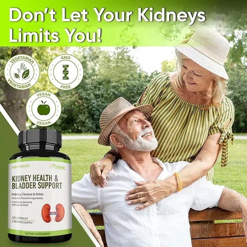 Kidney Health and Bladder Support - Boosts Energy,Supports The Immune System,Cleanses The Kidneys & Bladder - 120 Capsules ﻿