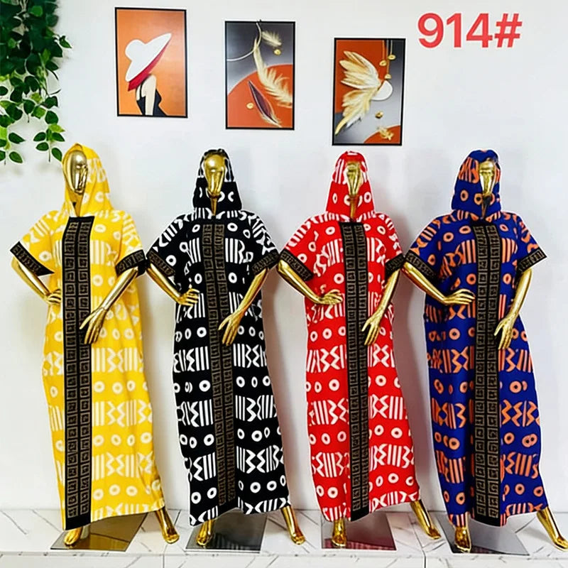 African Dresses For Women Muslim Fashion Abayas Boubou Dashiki Ankara Outfits Evening Gown Dubai Kaftan Abaya Robe Marocaine