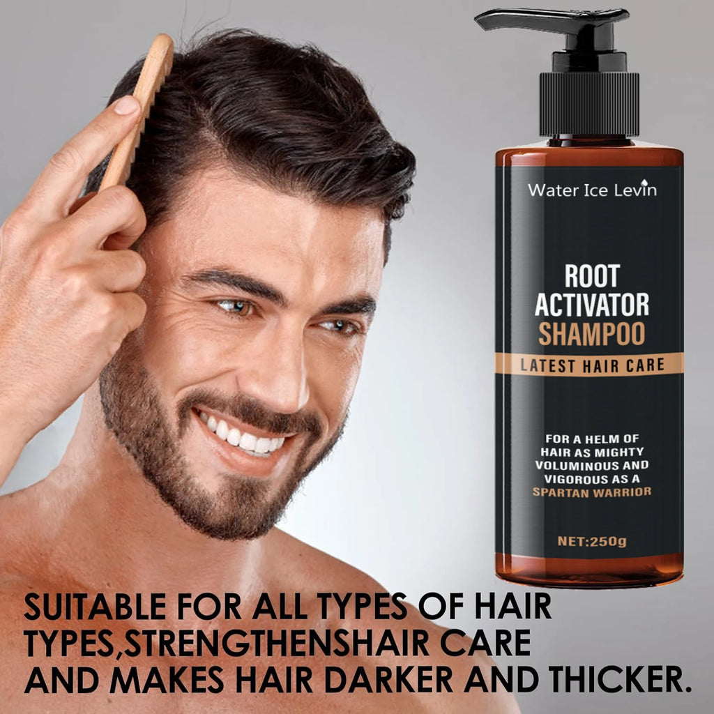 Root Activating Shampoo - Natural Herbal Extracts, Keratin and Biotin Leaves Hair Feeling Fresh and Dry, and Makes Damaged Hair More Dense.