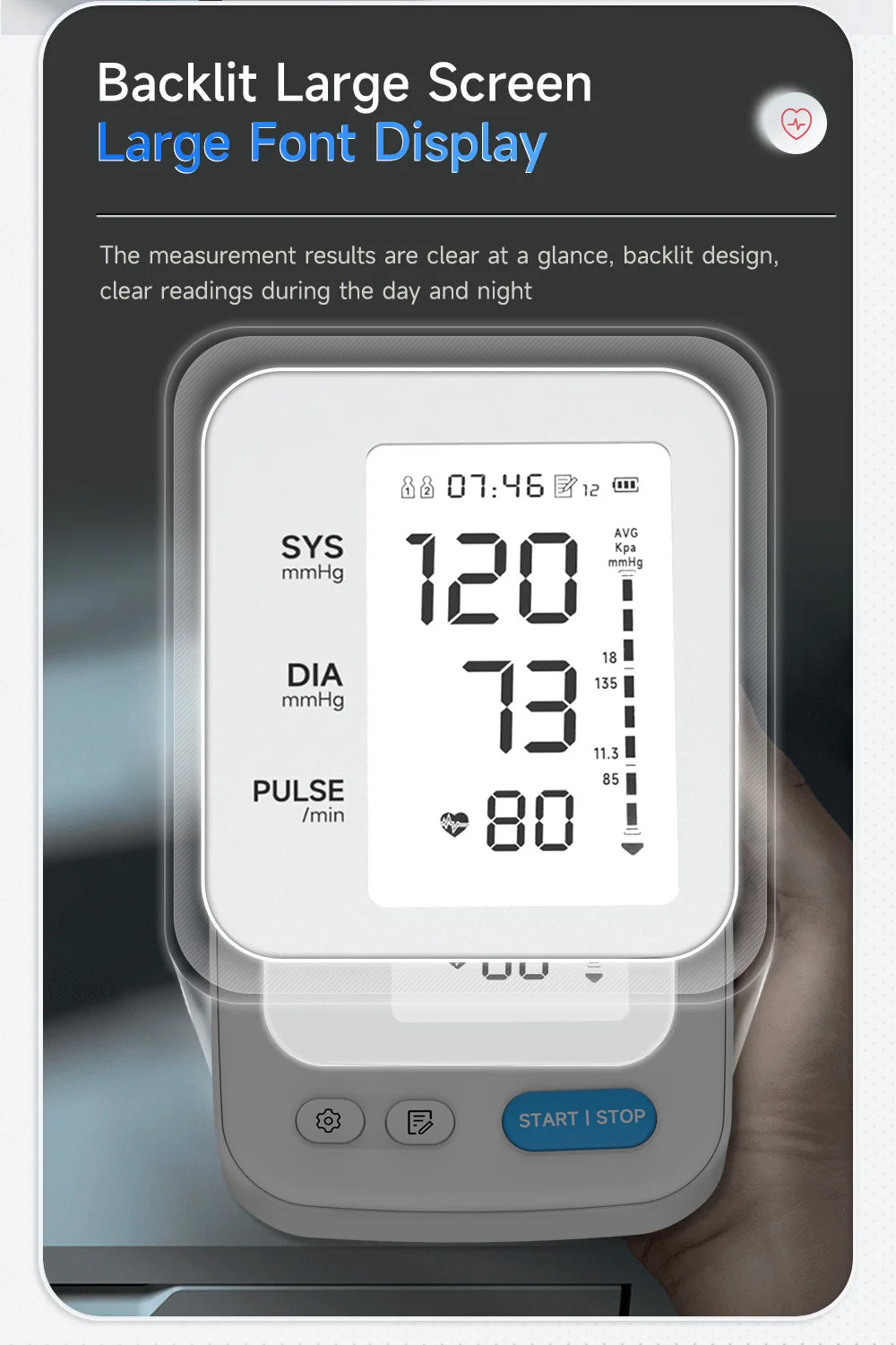 Yongrow Portable Digital Upper Arm Blood Pressure Monitor Measurement Tool Tonometer Sphygmomanometer baumanometro digitlal