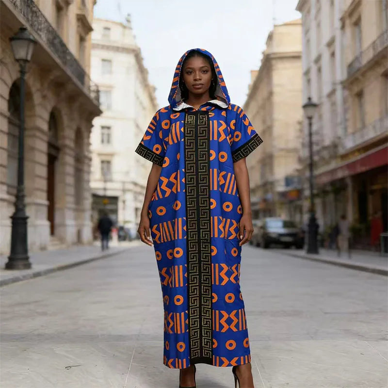 African Dresses For Women Muslim Fashion Abayas Boubou Dashiki Ankara Outfits Evening Gown Dubai Kaftan Abaya Robe Marocaine