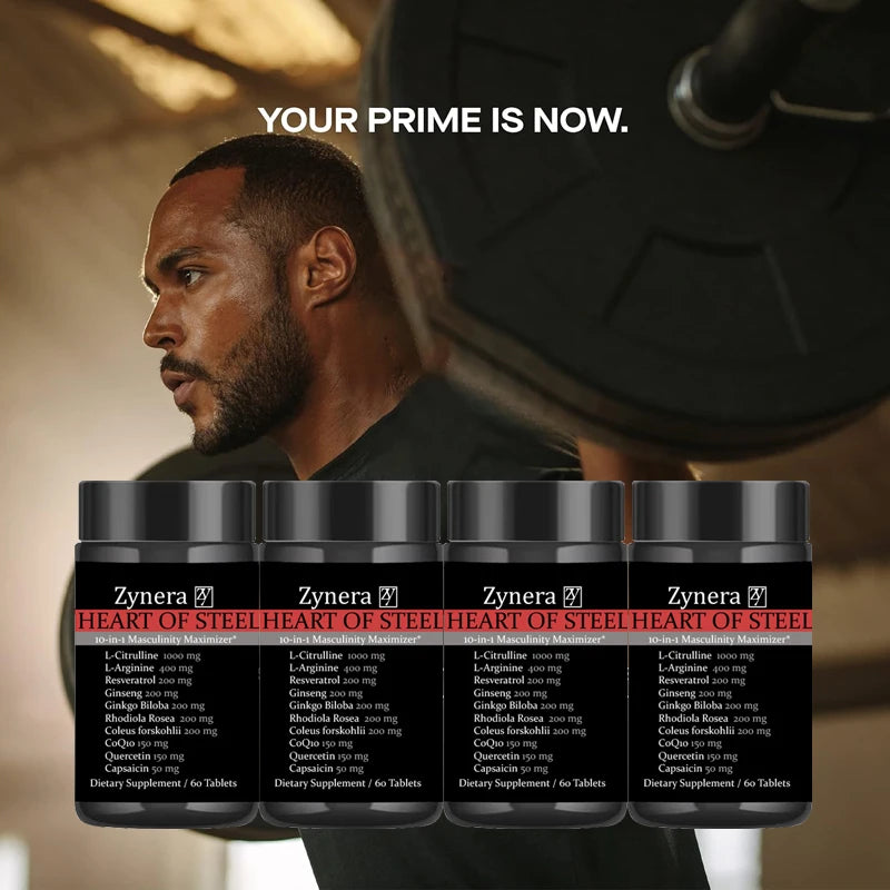 Male Strength and Endurance Supplement, Boost Performance, Supports Reproductive Health ，L-Citrulline L-Arginine Ginseng for Men