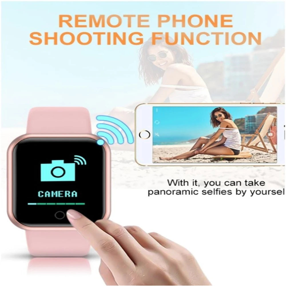 Sport Smart Watches Color Screen Life Waterproof Bluetooth Fitness Bracelet With Health Blood Pressure Heart Rate Sleep Monitor