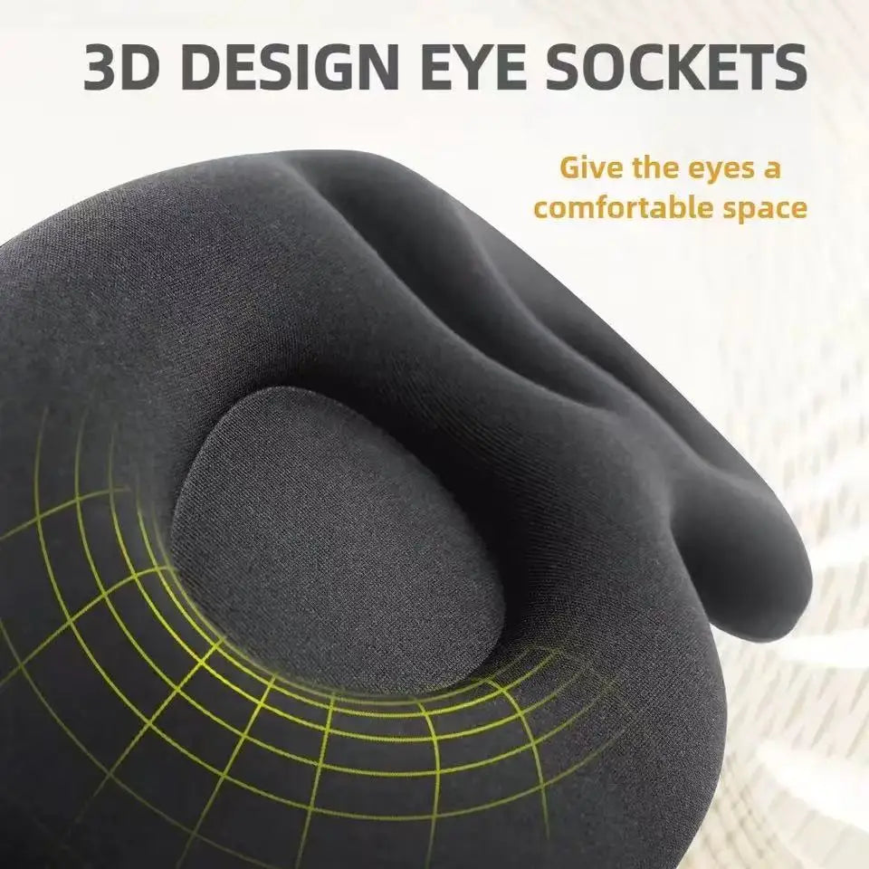 Eye Mask for Sleeping 3D Contoured Cup Blindfold Concave Molded Night Sleep Mask Block Out Light with Women Men