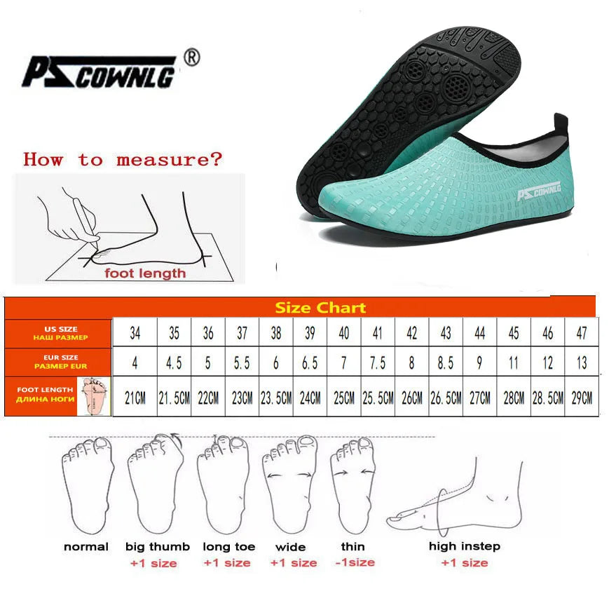 Quick Dry Water Shoes Rubber Sole Diving Shoes Unisex Beach Swimming Diving Socks Non-Slip Seaside Surfing Adult Kids Socks