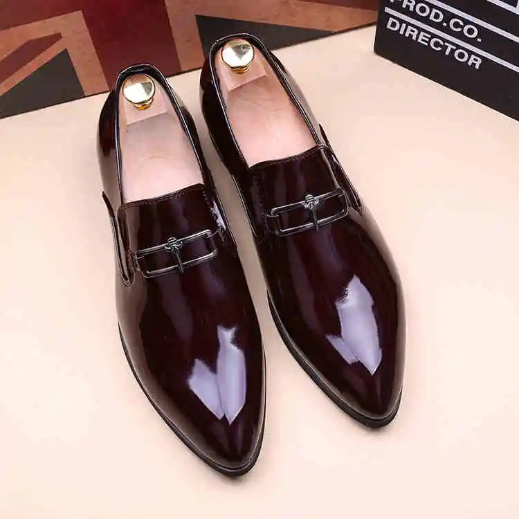 Men's Business Shoes Summer Light Soft Leather Shoes Loafers Slip on Comfortable Dress Shoes for Men Casual Boat Driving Shoe