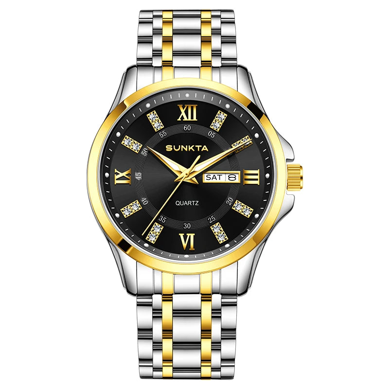 LIGE Men's Watches Top Brand Casual Original Wristwatch Waterproof Stainless Steel Scratch-Resistant Mirror Watch for Man Reloj