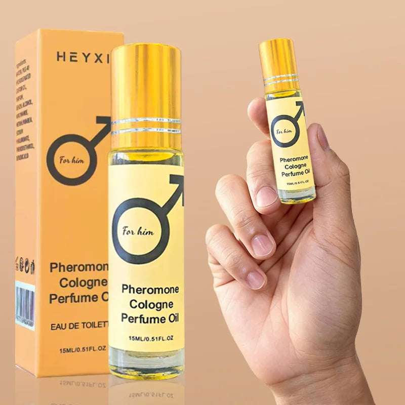 Pheromone Cologne Perfume Oil, lasting fragrance for men and women, portable travel clothes, romantic atmosphere perfume