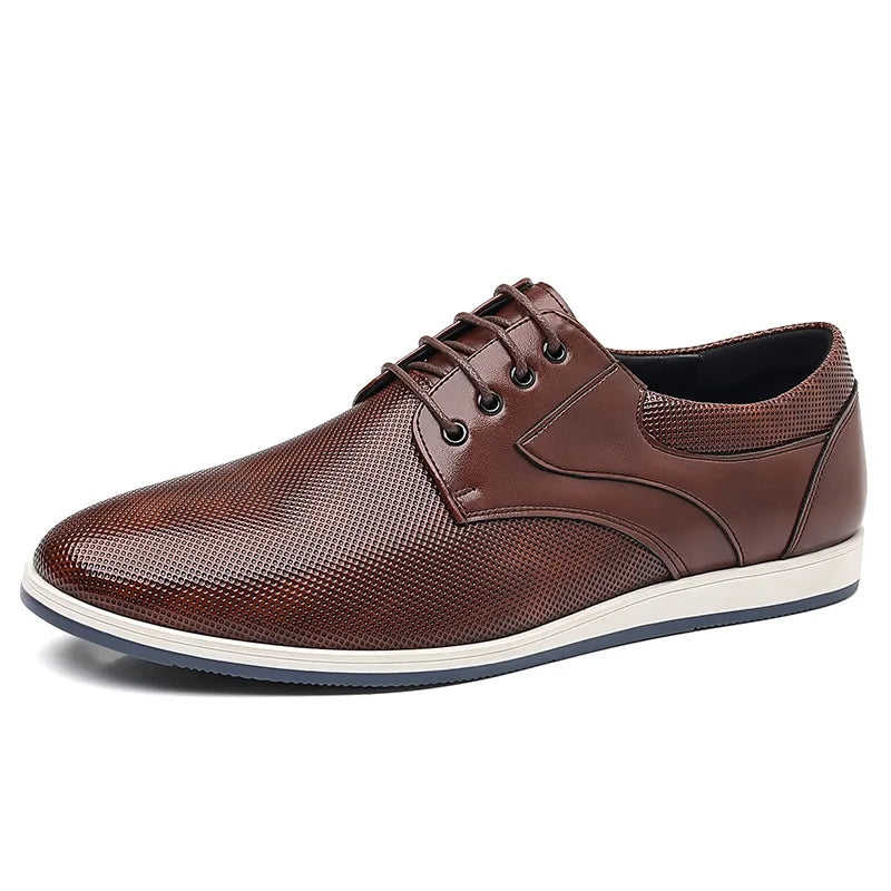 Dress Shoes for Men Genuine Leather Business Formal Oxfords Footwear Quality Leather Loafers Zapatos Hombre Man Wedding Shoes