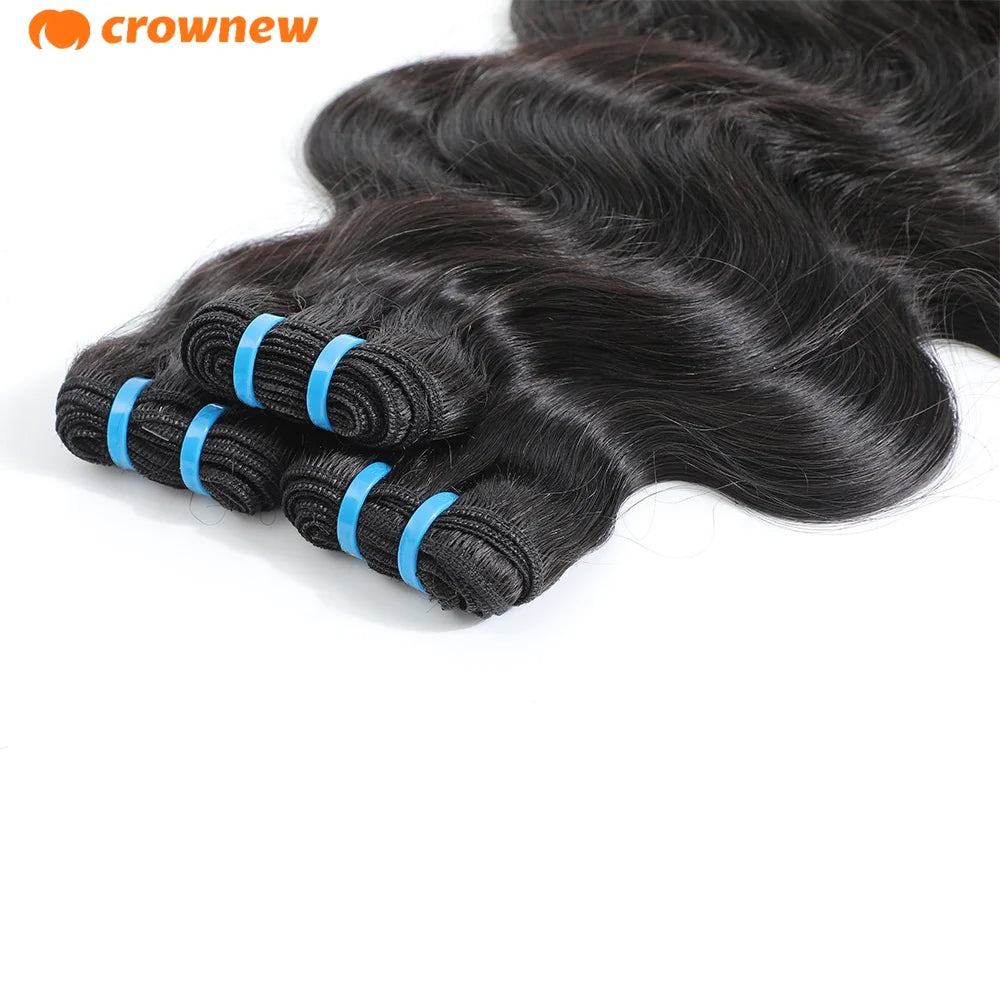 Body Wave Human Hair Bundles 16A Double Drawn 100% Human Hair Brazilian Virgin Human Hair Extensions For Women Cheap Human Hair